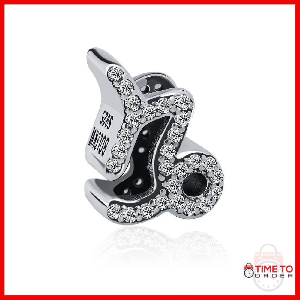 925 Sterling Silver Zodiac Charm Bead Fits Pandora Bracelets